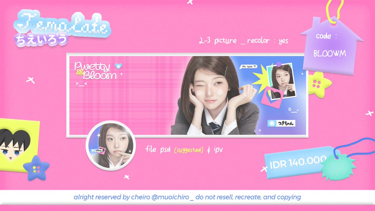 muoichiro's tweet photo. help repost ? sankyuu ! >__<

hi hi 👋🏻 . . 🥢 mui-cheiro: avail 4+3 (new) template layout yang bisa ditake sekarang ! O__o jangan lupa baca tnc &amp;&amp; price sudah tertera, ya ! — lessgoo jajankk <🍣3

#zonauang #zonajajan https://t.co/wOEqNFM6Ly
