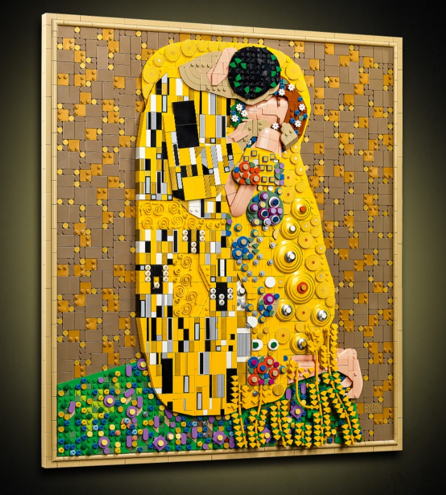 fashionpressnet's tweet photo. 大人レゴがグスタフ・クリムトの名画《接吻》を再現、メタリックゴールドなど4,000ピースで - https://t.co/6p2b48kgCu https://t.co/VuZUGl3TxP