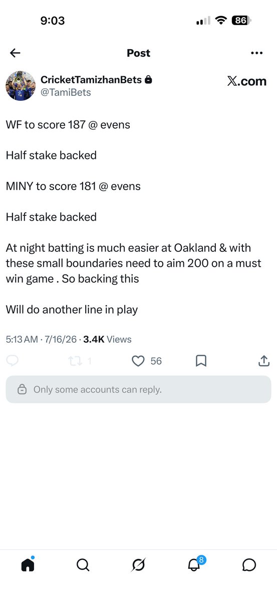 CricketTamizhan's tweet photo. Fortune favors the brave. Fucking Quadruple Bingo 😍✅

One of my all time great wins . Whoever stayed awake with me absolutely feasted on . This is the reward for sacrificing the sleep https://t.co/vlWFaENpO5