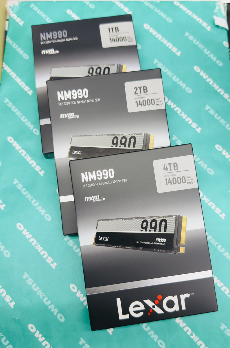 本店Ⅱ1F】 高速なPCIe Gen5 対応 こちらのM.2SSDお取扱い中です Lexar