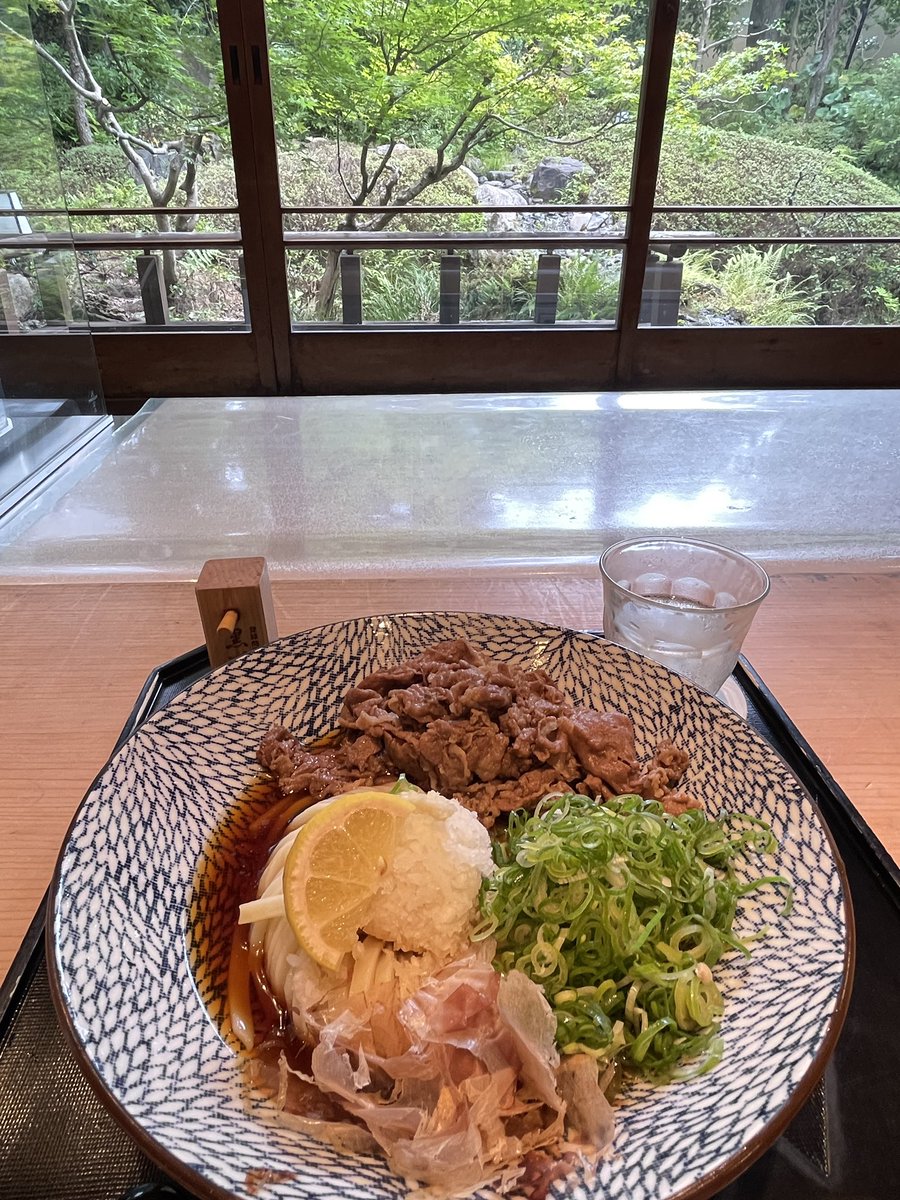 llthatmatters88's tweet photo. 黒毛和牛と九条ネギのおうどん🥢
南禅寺界隈はとても落ち着くので大好きなエリア🌿🦆 https://t.co/kHUByUxcn3