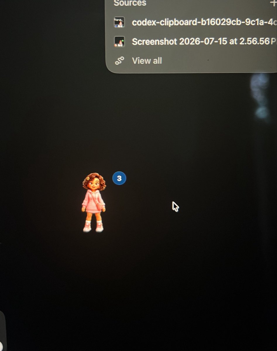 poo200629's tweet photo. How cute is my pet in codex 🥹 hatch_pet is such a genuinely delightful feature @OpenAIDevs https://t.co/eKb8XqvKqE
