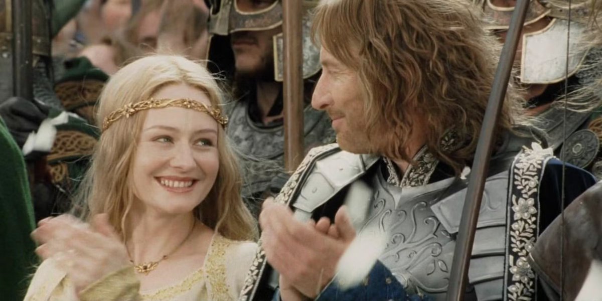 ferorina36's tweet photo. The lord of the rings อีกคู่ที่ชอบมากคือ ฟาราเมียร์กับเอโอวีน คนนึงพ่อรักลูกไม่เท่ากัน อยู่ใต้เงาพี่ชายมาตลอดแม้แต่วันที่พี่ตายพ่อก็ไม่เคยยอมรับแถมส่งไปตายอีก อีกคนก็สูญเสียพ่อและบ้านเมือง อกหักจากพระเอก หญิงแกร่งแห่งตำนาน "I am no man" ดีใจที่ตอนจบพวกเขาได้มาเยียวยากัน https://t.co/jwd7AYoALW