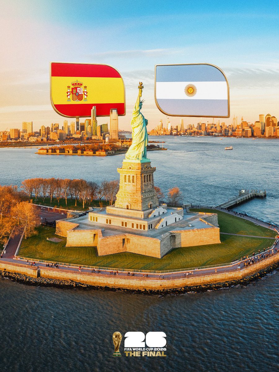 OfficialFUFA's tweet photo. The FIFA World Cup 2026 Final!
Are you for A or B? 
A: Spain 
B: Argentina
#FIFAWorldCup https://t.co/YEW7eV1xTn