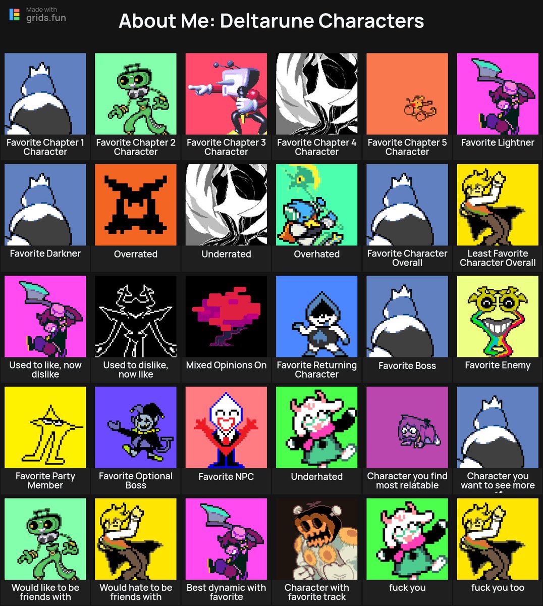 Sculler_14's tweet photo. I like making grids and I'm also very sorry for making grids https://t.co/TKDE5ehuyb