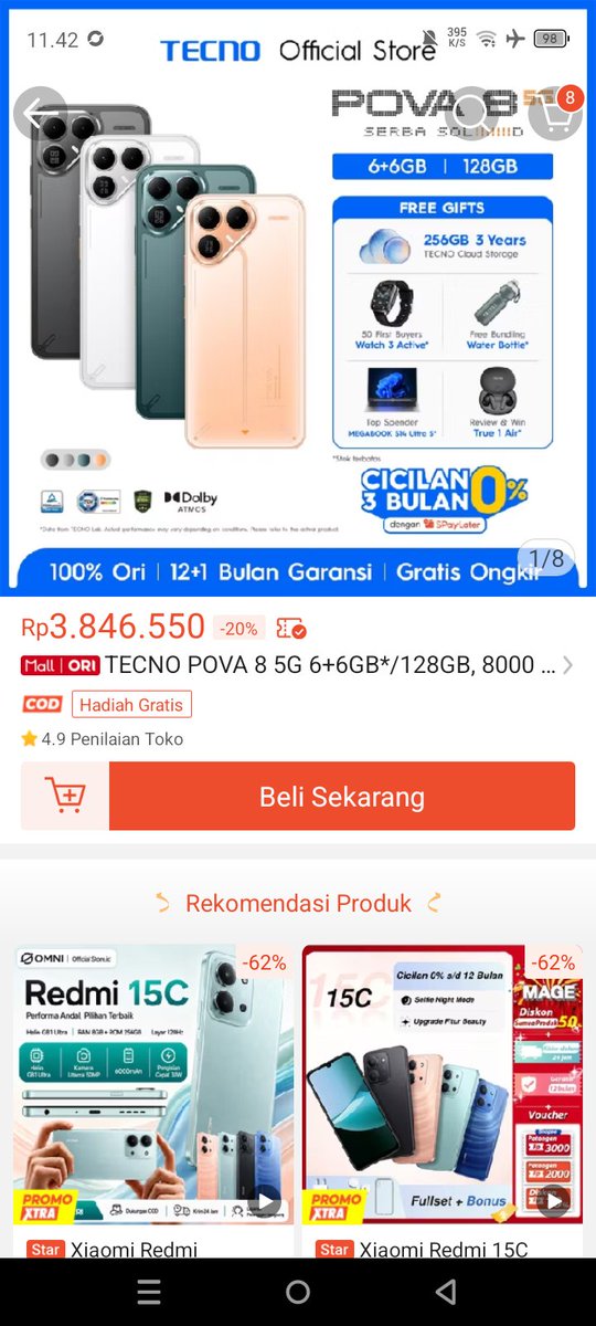 fira_aaq's tweet photo. @ShopeeID Min aku mau dikirimin POVA 8 5G #TECNOPOVA85GxShopee https://t.co/Rae3eB8NWe