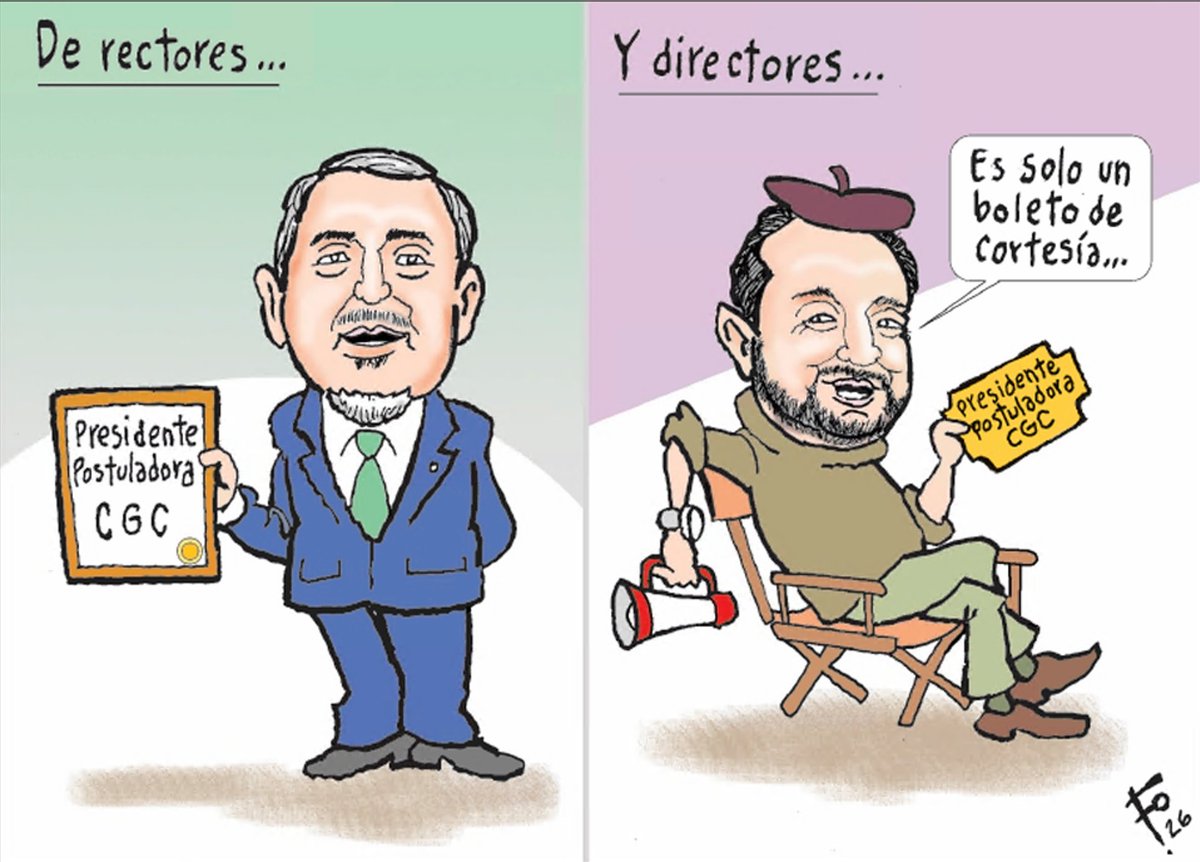 prensa_libre's tweet photo. #EnClaveDeFo | El genial Fo nos presenta este jueves 16 de julio la caricatura titulada: “De rectores… / Y directores…”. https://t.co/ClQJYXK0ZS