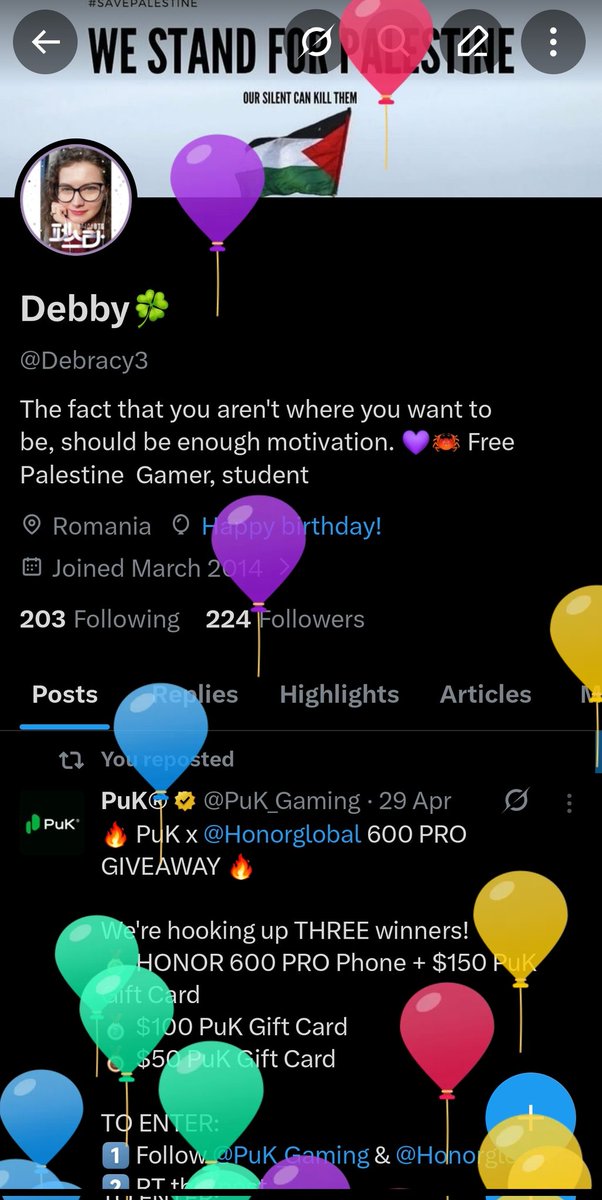 Debracy3's tweet photo. Love the balloons every year 💝🎉 https://t.co/XCnvF4wMOr