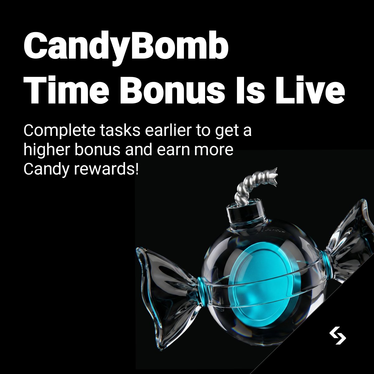bitget's tweet photo. CandyBomb just leveled up with a new Time Bonus multiplier!

Complete tasks early to boost your CandyBoost and grab a share of 80,000 USDT.

Join now: https://t.co/xt5BDJW5tv

Check out the full rules 👉 https://t.co/NqwoH9FxiD https://t.co/r0twrCVMFb