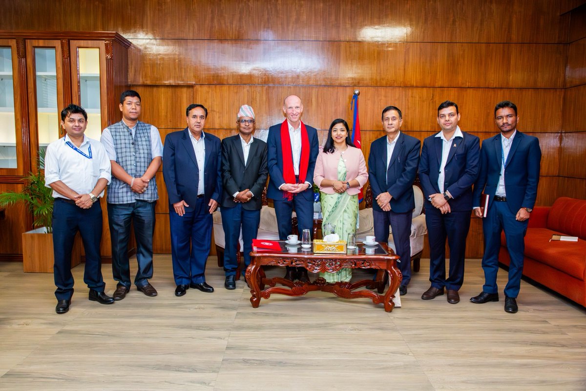 AusAmbNP's tweet photo. I met Acting Mayor of Kathmandu Metropolitan City, Ms Sunita Dangol, to discuss strengthening links between Australian and Nepali cities and promoting cultural exchange. 

Thank you for the warm hospitality and productive discussions. 

Photos: KMC https://t.co/Yb5dnSOyTW