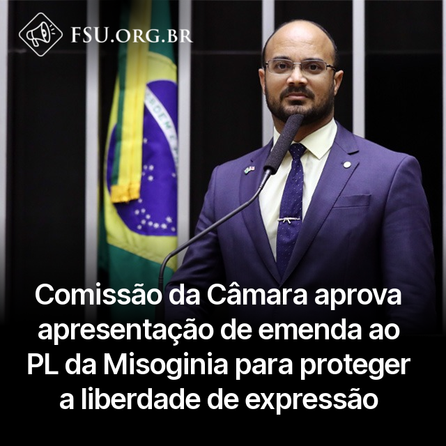 FSU_BR's tweet photo. EMENDA ANTI-ÉRIKA HILTON

No mesmo dia em que Érika Hilton (PSOL-SP) e Jack Rocha (PT-ES) apresentaram a proposta de emenda noticiada pela FSU, a Comissão de Segurança Pública e Combate ao Crime Organizado aprovou a apresentação de emenda do deputado Capitão Alden (PL-BA) que é diametralmente contrária.

A emenda de Capitão Alden prevê:

"Não configura o crime previsto [no artigo 20] a manifestação de opinião, convicção religiosa, filosófica, científica, acadêmica ou política, desde que não constitua incitação direta e inequívoca à violência ou à prática de discriminação vedada por esta Lei."

O texto se assemelha a uma das sugestões que a própria Free Speech Union Brasil tinha encaminhado a membros do Congresso Nacional para mitigar os riscos do PL da Misoginia e do artigo 20 da Lei do Racismo, no que diz respeito à liberdade de expressão.

Um dos pilares de atuação menos conhecidos das Free Speech Unions é o pilar legislativo, pelo qual auxiliamos o Legislativo na elaboração e avanço de leis que promovam a liberdade de expressão.