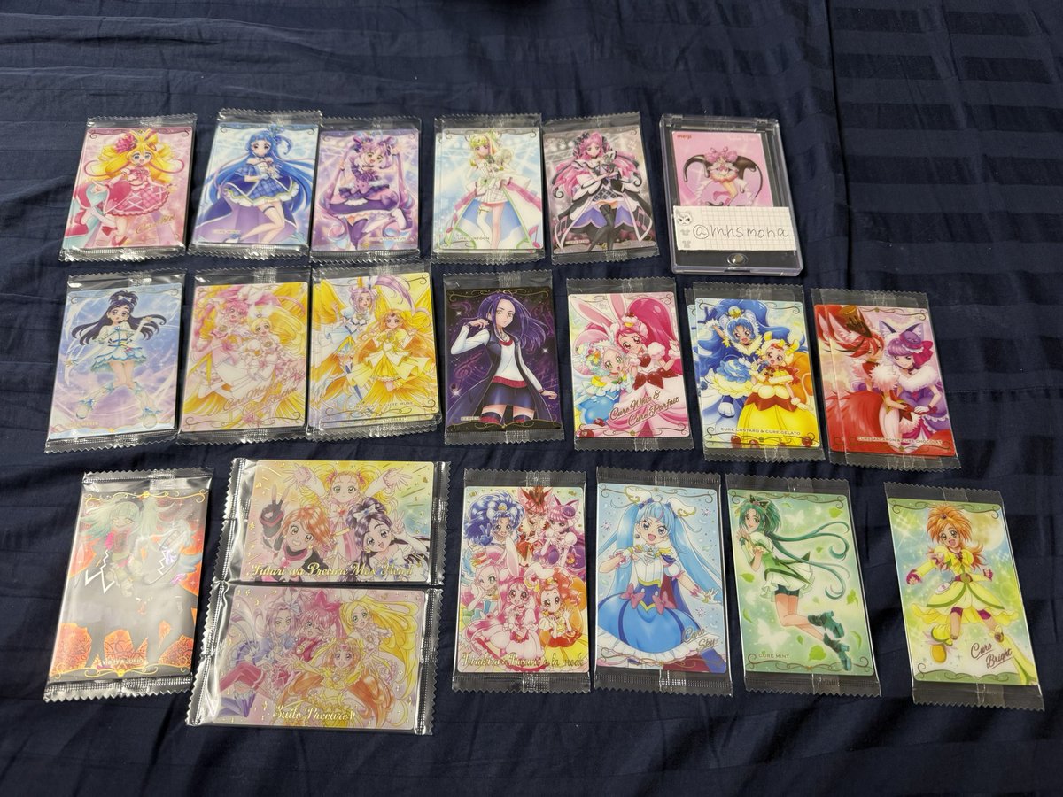 mhsmona's tweet photo. プリキュアウエハース　交換　または譲渡

【譲】画像1.2.3
【求】画像4.5.6
または1枚150円＋送料

決まり次第過去弾決めていきたいと思っています。

出来ればHRキッス↔︎HRズキューンとの交換を希望しています。

難しいとは思いますが、よろしくお願いいたします。 https://t.co/sJ4SVmEpP3