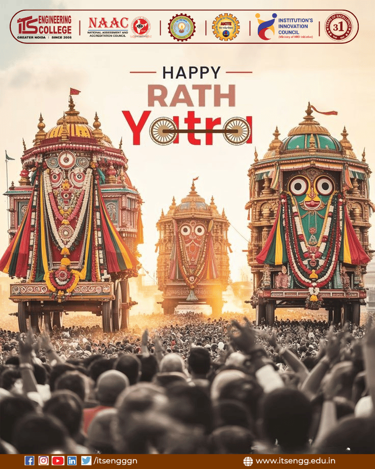 ITSEngggn's tweet photo. On this sacred Rath Yatra, may your life move forward with faith, positivity, and divine blessings. Jai Jagannath! 🚩 https://t.co/opDiMkDaGM