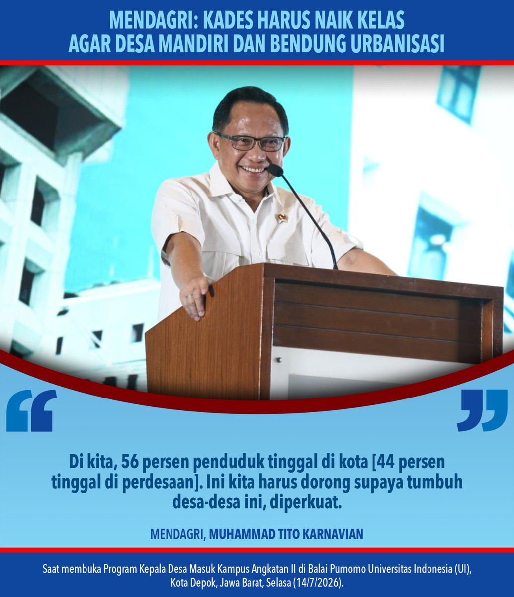 indonkri621's tweet photo. Desa produktif adalah kekuatan bangsa. Penguatan kapasitas pemerintah desa menjadi kunci agar pembangunan menghadirkan manfaat nyata bagi masyarakat dan ekonomi daerah. #KDMK #Kemendagri @kemendagri @titokarnavian_ https://t.co/GVoqDqz4PG