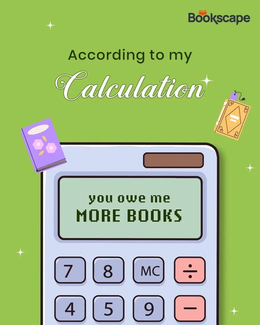 Bookscape_reads's tweet photo. The math is simple: the answer is always more books.
#bookstagram #bookhumor #readingisfun #booklover #bookishlife https://t.co/jPoj6FK5uj