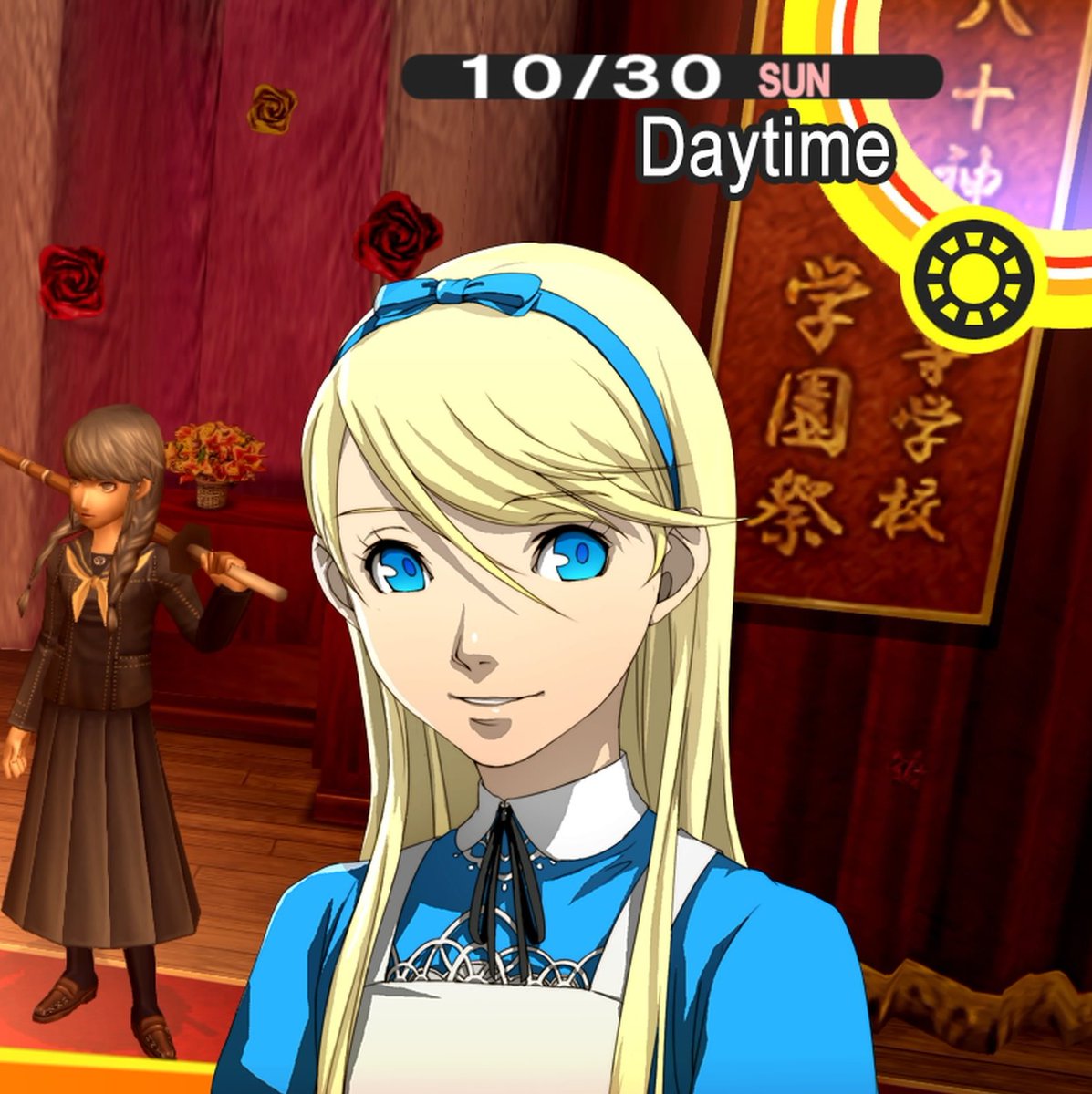 KimwithaQ's tweet photo. Isn't there a persona that looks like this like a little doll girl lookin persona? I forgot her name, but Teddie kinda looks like her https://t.co/feolULUD1T