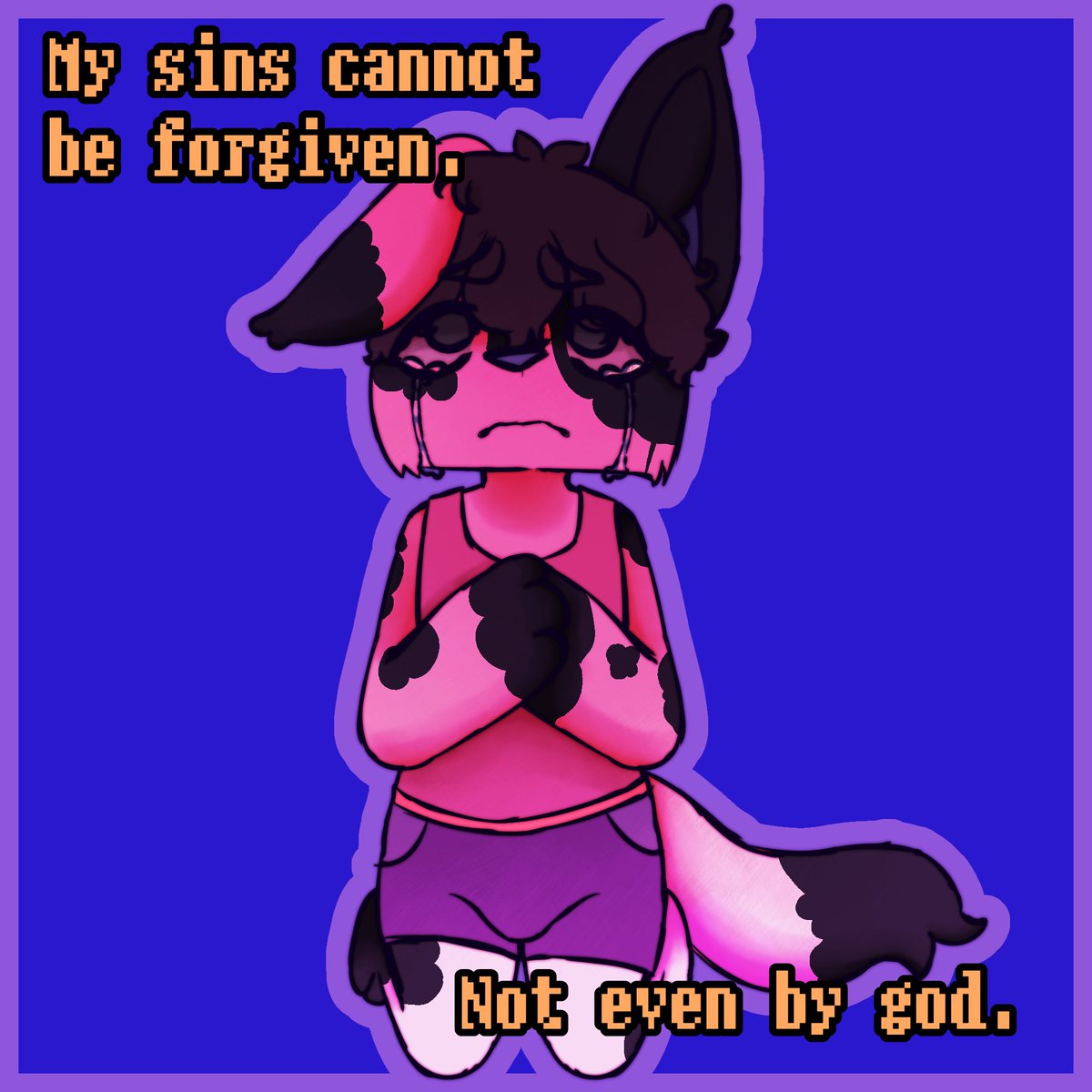 bacillyboy's tweet photo. My sins cannot be forgiven. Not even by God. (Vent art) https://t.co/DKQ9UrlByS
