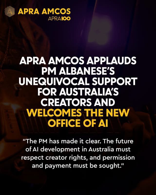 JimmyBarnes's tweet photo. Our songs and stories are part of who we are. Relieved to see the PM standing by his commitment that AI development in Australia must respect creator rights.

Read more: https://t.co/v0iXN8Wle1

@APRAAMCOS @Tony_Burke @AlboMP https://t.co/BXnvl72dAS