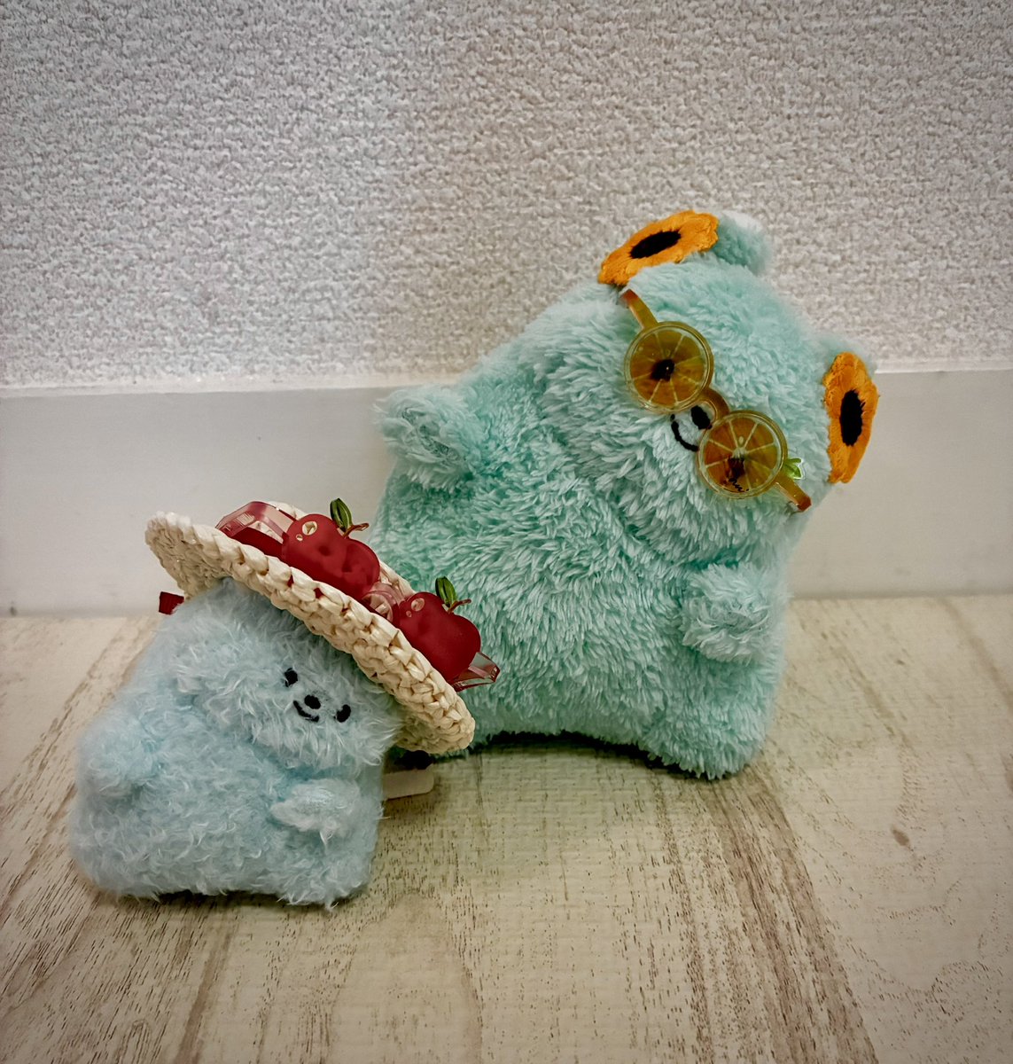 chirari_1000's tweet photo. ｵﾒｶｼ
 #ぬい撮り  #ぬい活 #ちらりズ https://t.co/6AzWqti8Zq