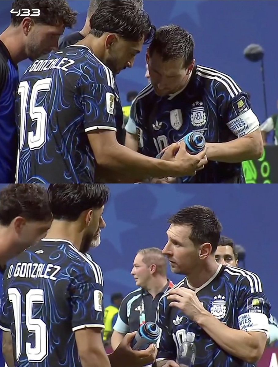 PoojaMedia's tweet photo. Argentina players saw Pickford's bottle water where their penalty patterns were written 😭🤣 https://t.co/5HRGGXrPwL