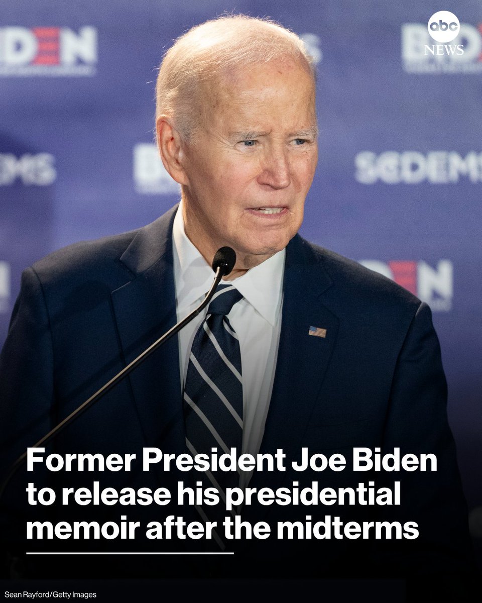 SheiViera's tweet photo. Former President Joe Biden announced in a video message on Wednesday that he has written a book which is set to be released after the November midterm elections. https://t.co/FPiBIpdZZW https://t.co/U6LZEf9kmV