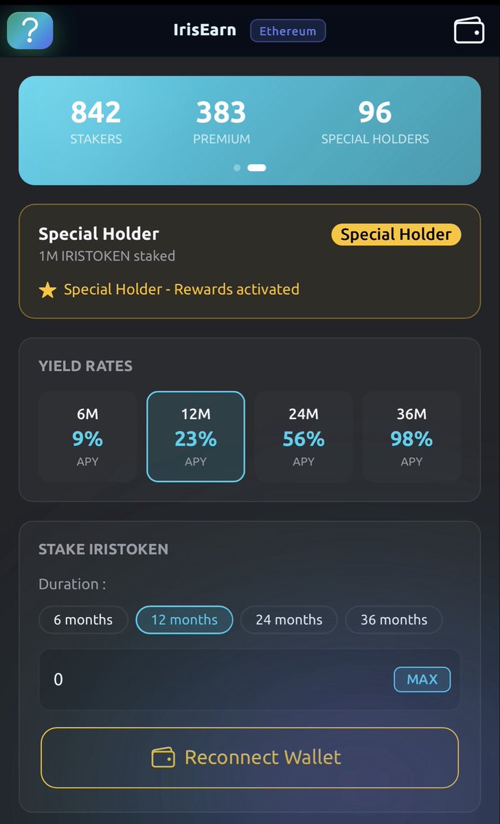 Iris_token's tweet photo. 🔧 IrisApp Update

We’ve fixed the wallet connection issue on the Android mobile app. Affected users should now be able to use the app normally.

We’ve also added a new statistics card in the Earn section, giving users a better overview of the ecosystem.

Previously, we only counted users who had completed the migration. We now include non-migrated users as well, providing statistics that better reflect the actual size of our user base.

⚠️ Regarding the Telegram Mini App on Android, you may still experience some temporary issues. Over the past few days, our priority has been stabilizing the Android mobile app. Improvements to the Mini App will follow shortly.

Thank you for your patience and continued support. 🙏