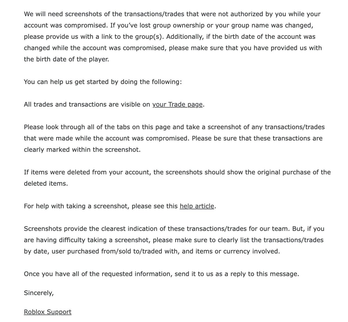aloofist's tweet photo. just fucking love it when you comply and provide everything roblox support asks for, then they respond with "We're sorry but we're unable to provide you with any further information or response regarding this inquiry." 
@robloxdevrel #robloxdev @KreekCraft @realRubenSim https://t.co/J6QnfpnpdP