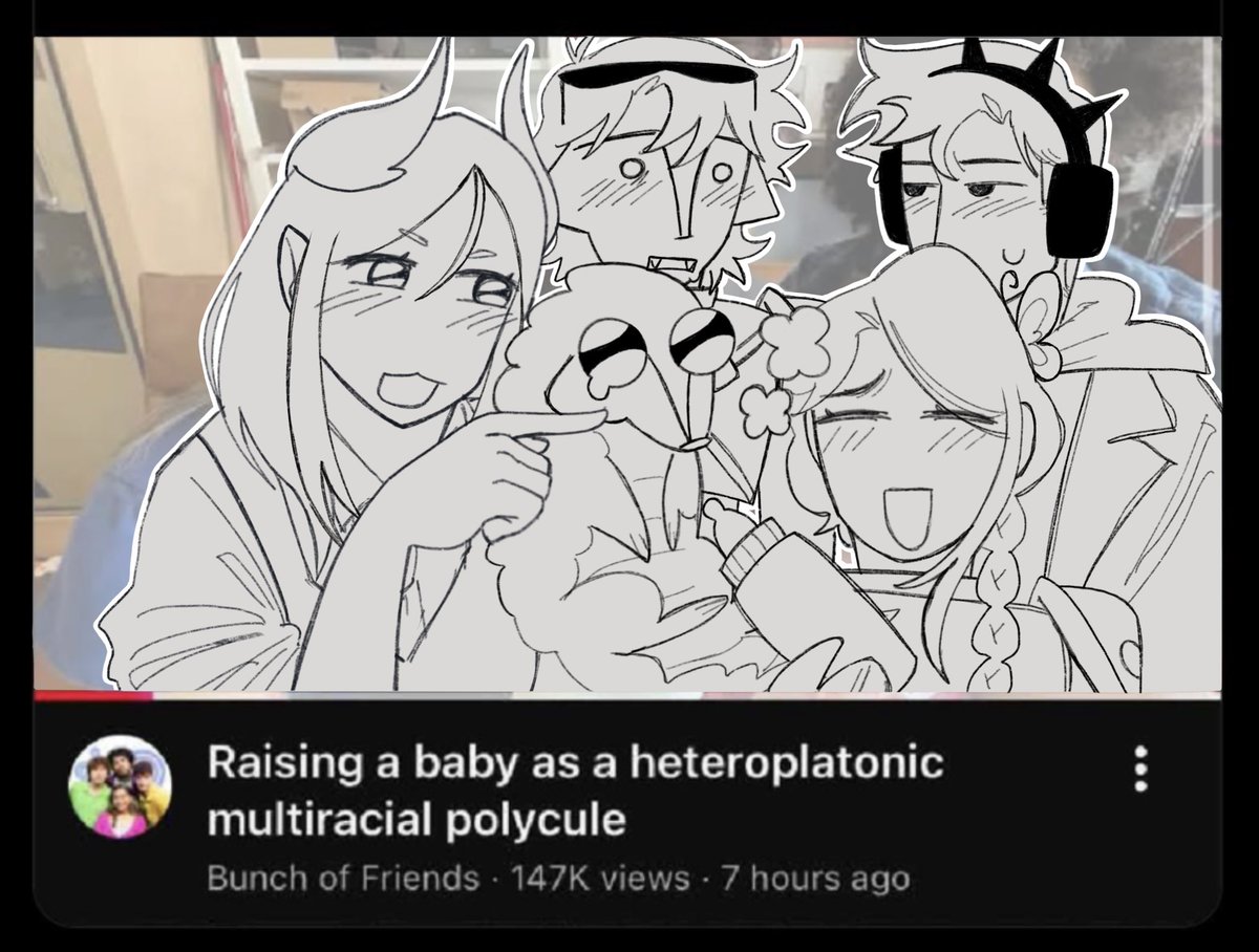 Mashroon1's tweet photo. said that i would but i got lazy so i didnt color it😭but yk i hadd to make the baby a pangopup for the lolz tehe https://t.co/Dzt9N81Wbg