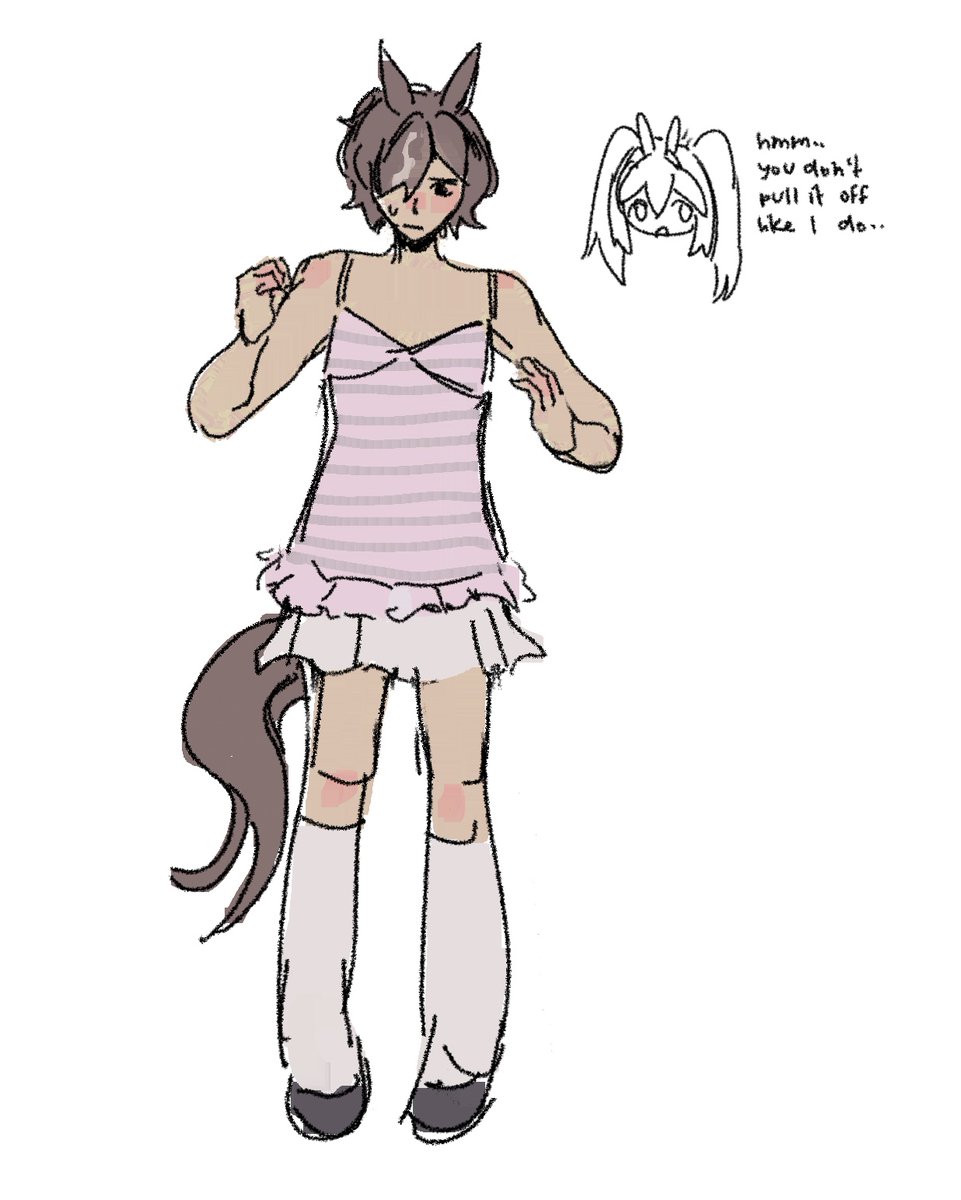 ciinamide's tweet photo. trying on scarlets clothes https://t.co/NqmbXEIYAh