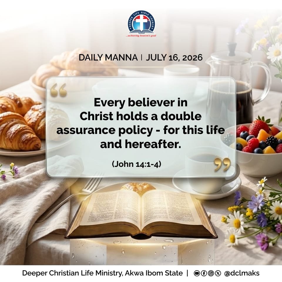 dclmaks's tweet photo. Child of God, put your complete confidence in God's written, unchanging Word.

Do not place it in the changing circumstances of the world.

#DailyManna
#dclmaks https://t.co/cCz2mO9MfX