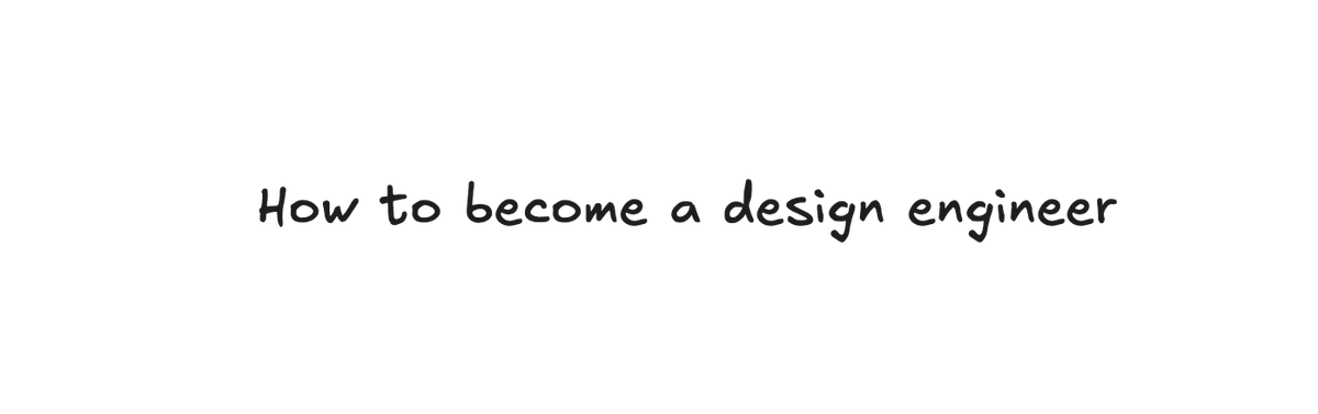 Prasanjit_ui's tweet photo. a lot of people have been asking me how to become a design engineer, I am still learning it myself, but here's my experience and thought process so far.

first, what does a design engineer actually do? it depends on the company, but generally:

→ if someone hands you a figma file, you should be able to copy it exactly.

→ the other big part is design taste, probably the most important skill, even without a figma file, you should be able to build something on your own that looks good, has strong ux, and works for everyone, that's basically what the job comes down to.

how do you actually get there:

→ start by copying figma files exactly, get comfortable translating design into code 1:1.

→ then work on your design taste, this one takes time, you're not getting good at it in a day or two.

→ look at design every single day, study what other people are making and try to understand why they made those choices, the more you consume, the faster you'll spot good vs bad design.

→ follow other design engineers, especially as a beginner, don't be afraid to copy their work, copying is practice, do it a lot until you start developing your own taste.

→ once you've copied enough, start iterating, copy ten hero sections, then mix and remix them, this is one of the best ways to build your own style.

→ at the end of it, you're chasing balance, something that works well for everyone, not just something that looks nice to you, this is honestly the hardest part, and i'm still working on it myself, when someone lands on your site, it should just feel easy and clear.

a few things that help along the way:

→ know figma and how to design, you don't need it, but it helps a lot, at my current job i handle both design and frontend, and it makes the whole process much faster.

→ learn responsive design, your work needs to hold up across all screen sizes.

→ learn the 8-point spacing system (or 4-point), your layouts will instantly look more consistent.

→ learn color theory, simple rule, stick to 3 colors max outside of neutrals.

→ learn motion, animations bring life to a website, but balance is key, too much hurts more than it helps.

→ learn svg animations, small thing, but a solid plus.

→ learn how to build a design system, invaluable for bigger projects and makes you way faster.

→ when you're learning something new, do it manually two or three times first so you actually understand it, then turn it into a reusable "skill" you can hand off to ai, this way you're not just blindly prompting, and it's fast and reusable everywhere.

resources i'd recommend:

– design: @AnshMehraaa (learned most of my design from him)

– design engineering: @mannupaaji (shifted to design engineering because of him, best decision i made)

– refactoring ui by adam wathan and steve schoger (solid guide, worth going through)

important reminder: 

In this market, being visible matters, post your work even if it's not perfect, share the journey, people connect with progress, and you'll have a record of how far you've come.

At the end of the day, being a design engineer is about the work, building products that look good, feel great, and are usable by everyone, you don't have to be a motion expert, lock yourself into next.js, or tie yourself to one specific stack, it's not about tools, it's a mindset, you can do web, mobile, or anything else, it's about what you build and how you build it.

still figuring a lot out myself, but this is the path so far.

i'll break down my actual project process in a separate post, let me know if that's something you'd want to see.