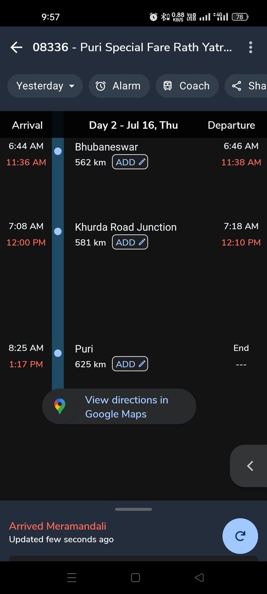lupteswar04's tweet photo. Aur kitna wait karega insan bata do yaar..ticket bechne se pehele likh do uss main ki humari train ki time ka koi bharosa nhi hai frustrating train service @RailwaySeva @EastCoastRail @AshwiniVaishnaw Spcial train for RATHAYATRA but train will be reached after RATHAYATRA https://t.co/17PENyHhQT