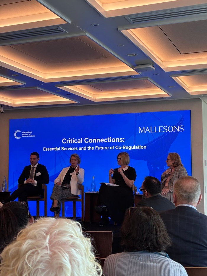 ACCAN_AU's tweet photo. Thanks to @The_IIC for yesterday's Critical Connections panel in Sydney. Great discussion on what an essential service is, reliability standards and domestic mobile roaming alongside Cynthia Gebert, Luke Coleman and Rosemary Sinclair.  #CriticalConnections #Telco https://t.co/wqrHPiknzG