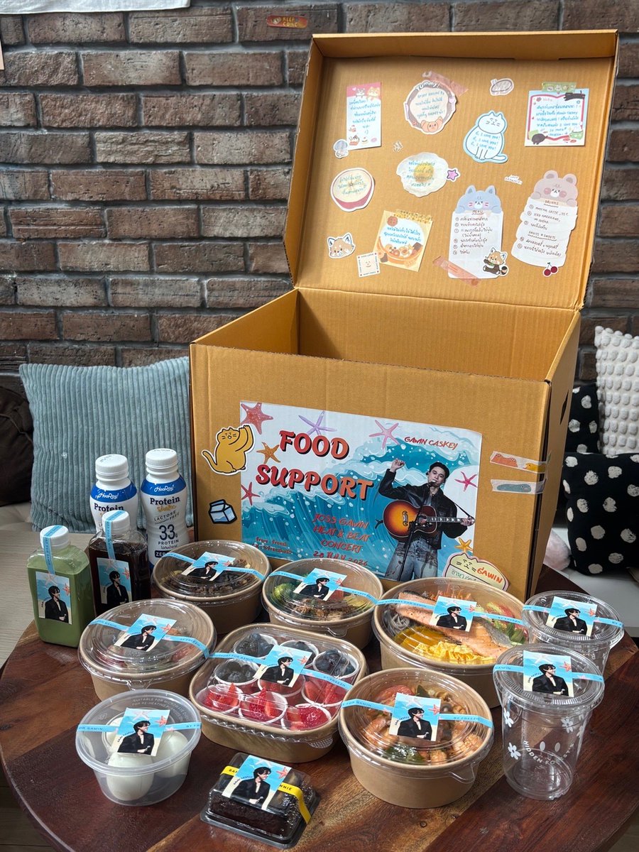 GAWINCASKEY_FC's tweet photo. ขอบคุณ Food Support สำหรับการซ้อม #JossGawinConcert ของกวินในวันนี้นะคะ 💚🥗🍽️  มื้ออาหารคลีนวันนี้ทั้งน่าทานและน่าอร่อยมาก ๆ เติมพลังให้กวินพร้อมลุยซ้อมเต็มที่💪🏻🥰✨

Thank you so much for the Food Support for Gawin’s #JossGawinConcert rehearsal today! 💚🥗🍽️ Today’s healthy meal looked absolutely delicious and gave Gawin the energy he needed for a full day of rehearsal. 💪🏻🥰✨

#JossGawinConcert
#GawinCaskey 
#GawinHappyMeal