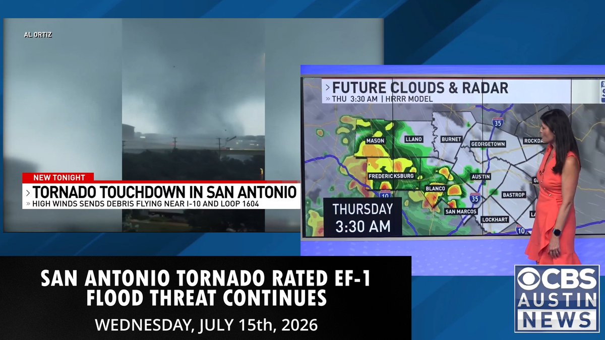 ChikageWeather's tweet photo. San Antonio Tornado Rated EF-1, Flood Threat Continues. #ChiksClips - We... https://t.co/IeGtNUhpcX via @YouTube https://t.co/mpUltvluiy