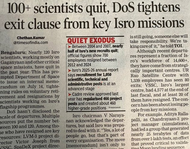 sandeep_PT's tweet photo. ISRO had the potential to be India's Starlink, if only the political leadership wanted so. Now, by 2030, it will be a hollow husk of its glory days. A natural outcome of various Space policies being followed at the moment.
#BSNL #ISRO https://t.co/F7BQ9Dm6aw