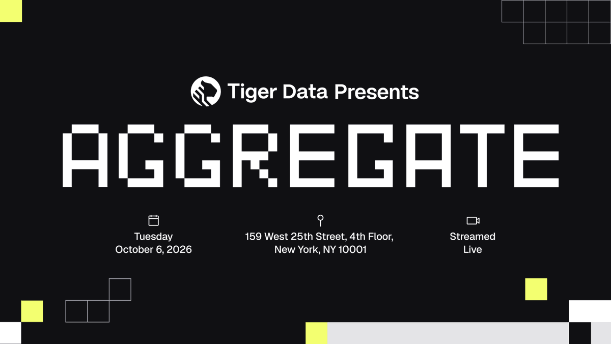 TimescaleDB (by Tiger Data) tweet media