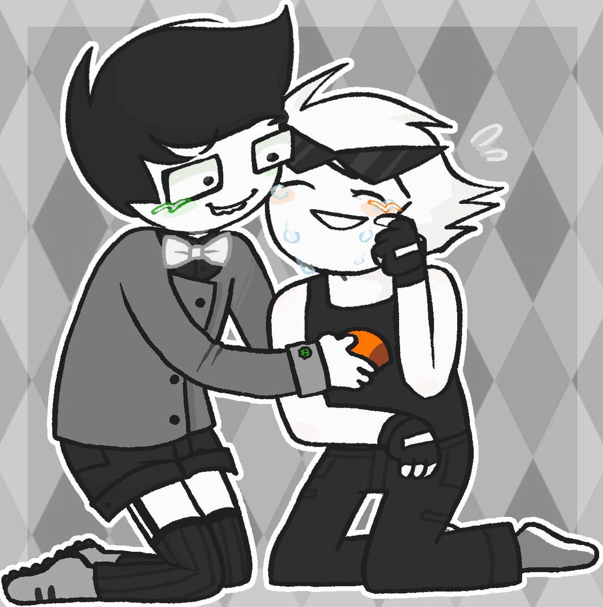 Strawberrypu11's tweet photo. Art trade w @cornyTologist !!!
- #DIRKJAKE !🧡💚 https://t.co/RVwe0uCN3u