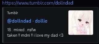 scenepukeparty's tweet photo. pupsies stop saying u want ur dad 2 rape u #pupsies https://t.co/099xuGm4pb