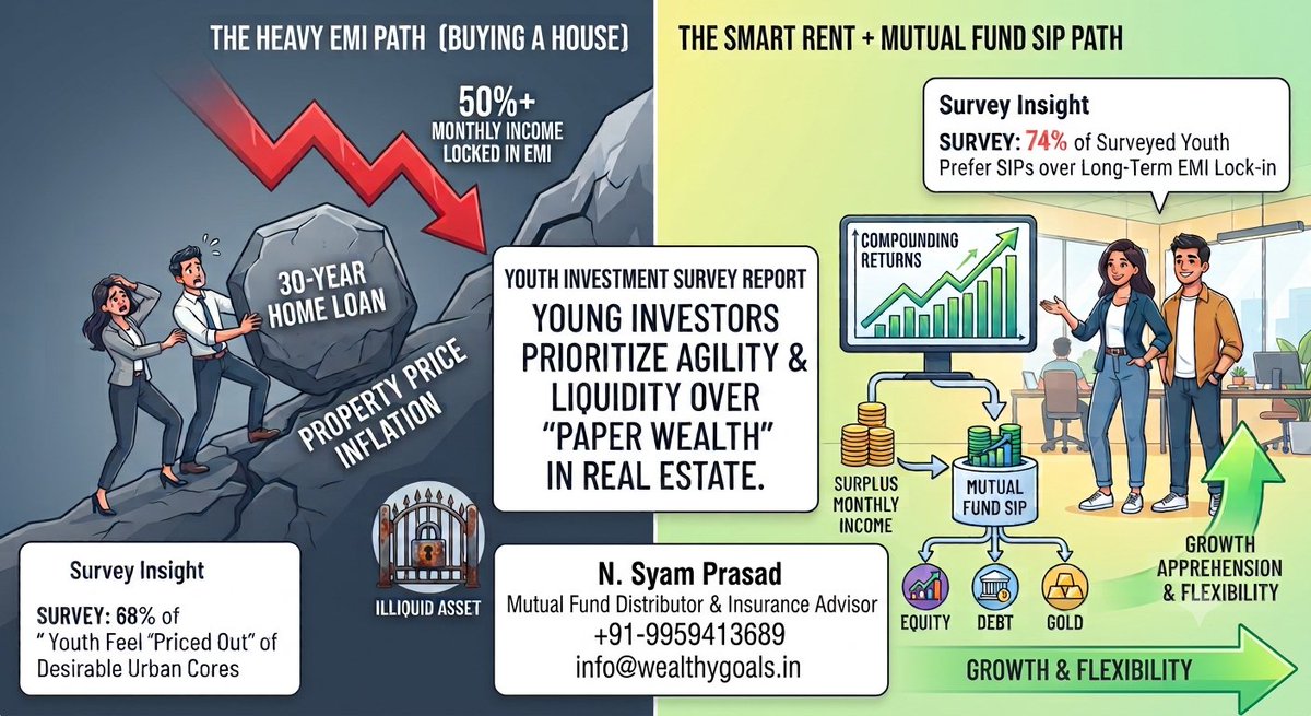 wealthygoals3's tweet photo. Home EMI or SIP... What Gen Z is Feeling?
#mutualfunds #mutualfundssahihai #mutualfundsindia #mutualfunddistributor #mutualfundsip #MutualFundInvestment #wealthygoals #lifelessons https://t.co/tnDwpcl2Jn