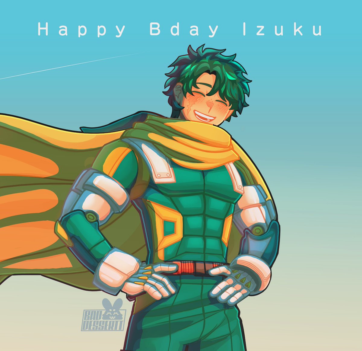 baddessertt's tweet photo. Feliz cumple Izuku!!!💚🐰
Pensé que iba a publicarlo a tiempo [cry]

#mha #IzukuBDay2026 #Izukumidoriya https://t.co/T1GShsip8p