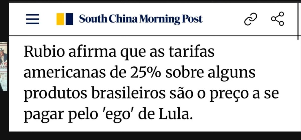Lfranco559's tweet photo. Até jornais chineses estão noticiando as tarifas https://t.co/jft1R3V9qF