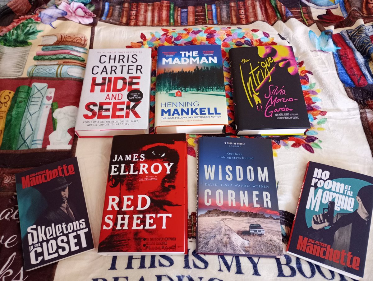 ravencrime's tweet photo. A super summer publishing day! Feast your eyes on these brilliant books- all out now!
#ChrisCarter @silviamg
@WanbliWeiden #HenningMankell
#JamesEllroy #JeanPatrickManchette
#books #SumnerOfReading https://t.co/JSP6Ed4Ykc