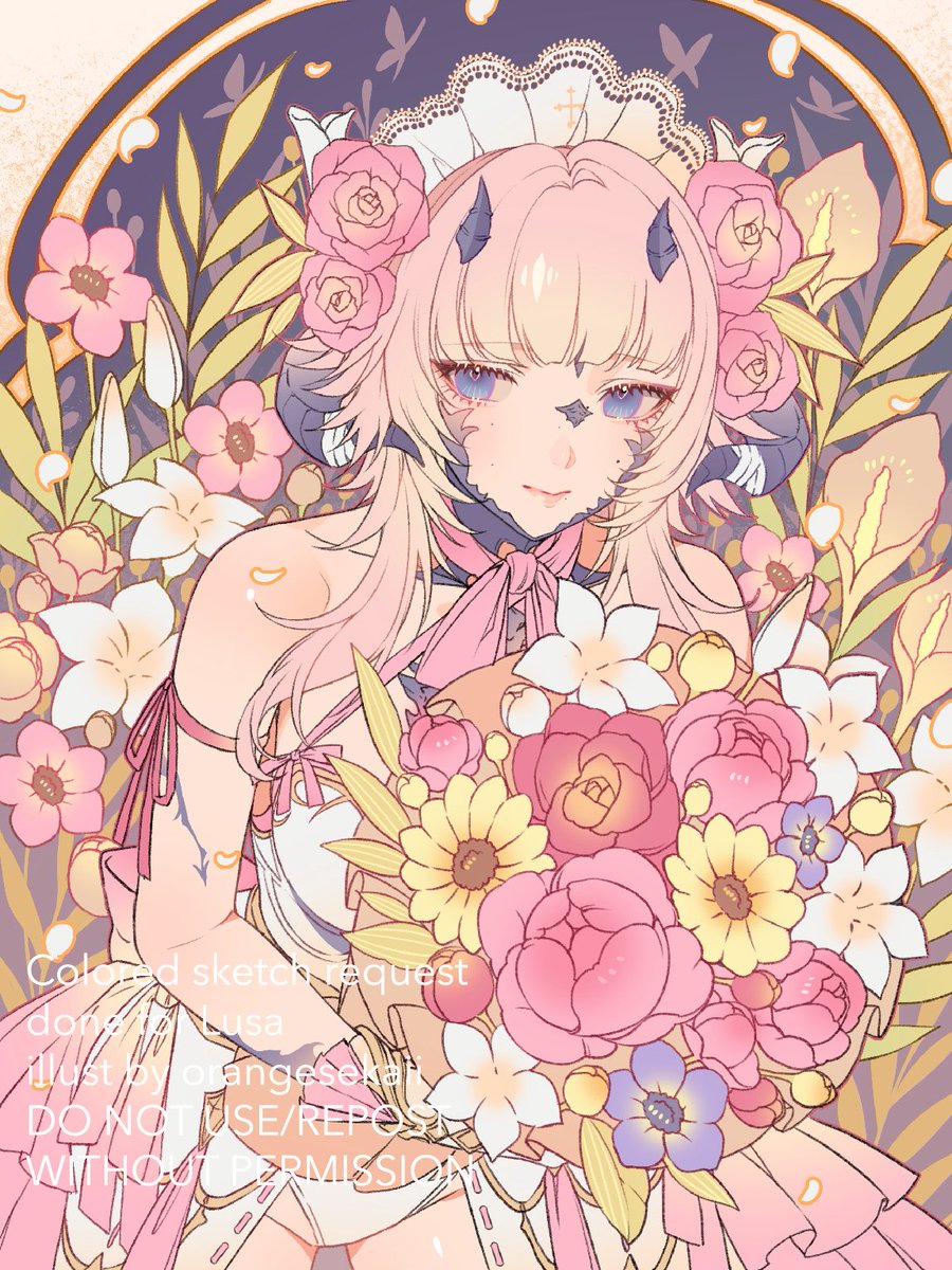 orangesekai1's tweet photo. Colored sketch request done for @winduplusa 🌸
Thank you so much for your kind support~! https://t.co/tyGp2TPICk