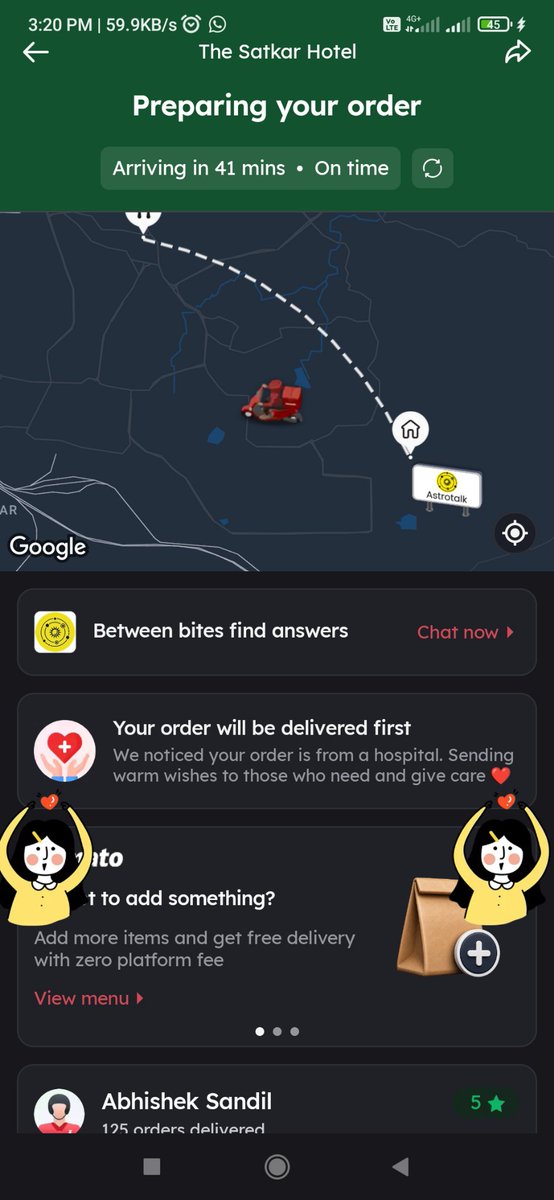 SwarnadeepD's tweet photo. All though it's a very small message but after facing the current situation and receiving wishes in mostly needed time, "IT'S MADE MY DAY"

Thanks @zomato , May God Bless Your Team🙏🌸 https://t.co/RyhtQBpqUY