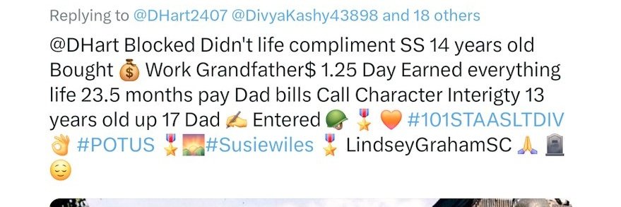 SOLVE53394692's tweet photo. https://t.co/zpjTk1wOdy
#POTUS 🌄 🎖#Susie 📞#CIA 8 Senators 🔎 🧠Study Constitution🗳 Rich🍴 🦃 #SpeakerJohnson 🎊 #LeaderJohnThune Senate➕️ 🏠 💯%🗳ID Faith God 🎖President #SecRubio🎖#VP💬🏆Midterms #Honesty
#Transparency #Accountable All🥳 #Johncena 🇺🇸 https://t.co/5kqcYCz9Go