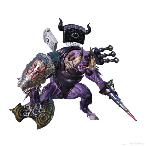 musebigenkai's tweet photo. ちなみにFF14のフォークタワーのマギタウロス 、肘当ての赤いマークがなんかオシャレになってるけど、元のFF5のミノタウロスには「兄」って書いてあって、実際にセクメトっていう弟がいる。そういえばマギタウロス 、兄って文字書いてあったっけと思って改めてみたら書いてあって笑った。 https://t.co/oZVJB6u2Tq