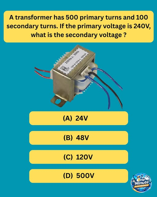 RocketPcb's tweet photo. Can You Solve This Transformer Challenge ?
Think you've got the fundamentals of transformers down ? 📷
#ElectricalEngineering #Electronics #STEM https://t.co/AqkJoMhBGd