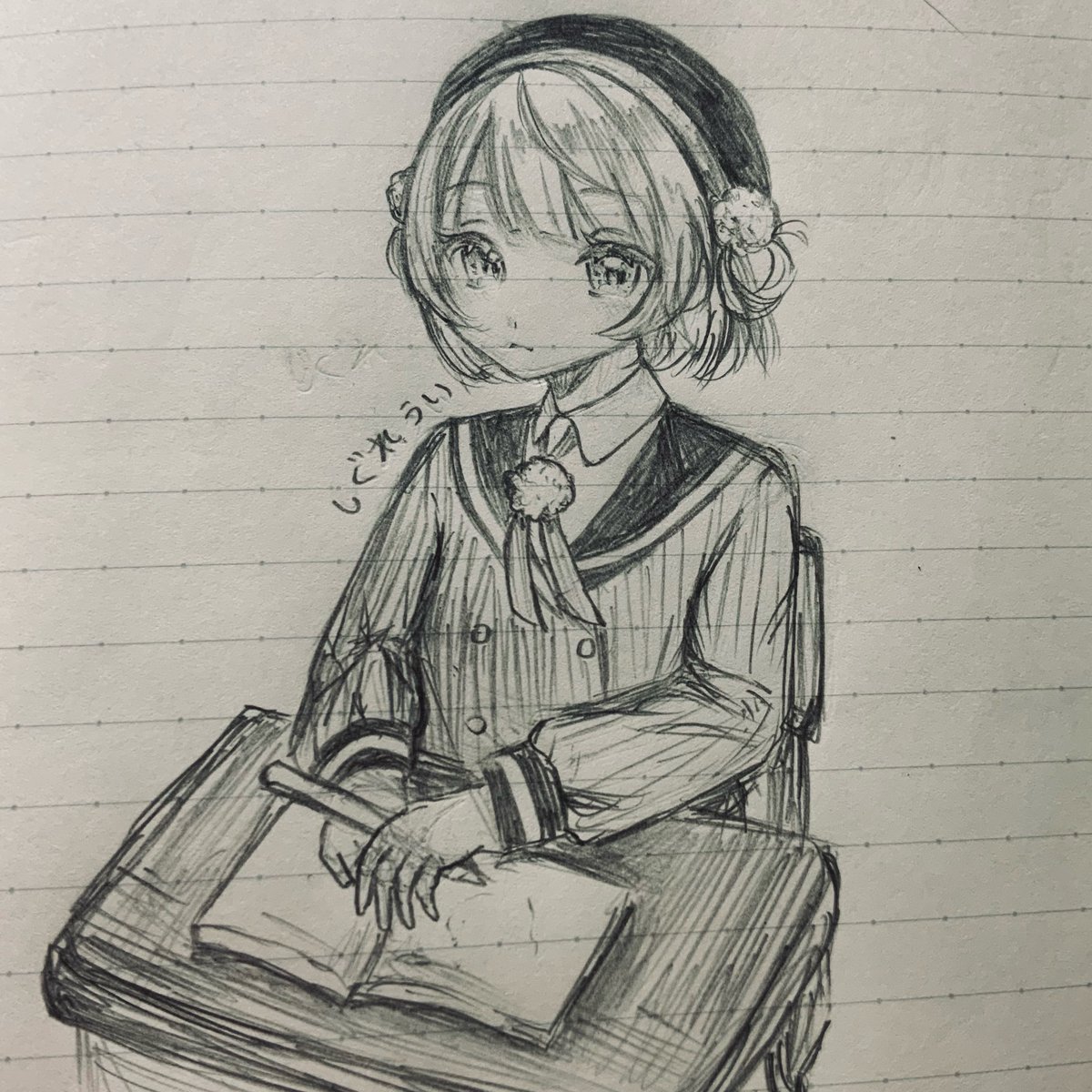 88cancan's tweet photo. 昼休みに描いたイラスト

#しぐれうい #どろういんぐ https://t.co/wvXuDdicxp