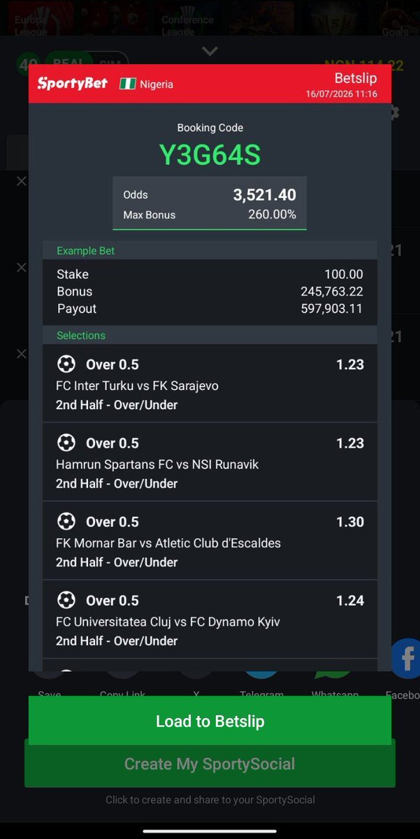OLAWOORESODIQ1's tweet photo. Y3G64S 💥✅💥

1 goal on second half 🏆🏆

Today will favor us 🙏 https://t.co/0YLSlMA347